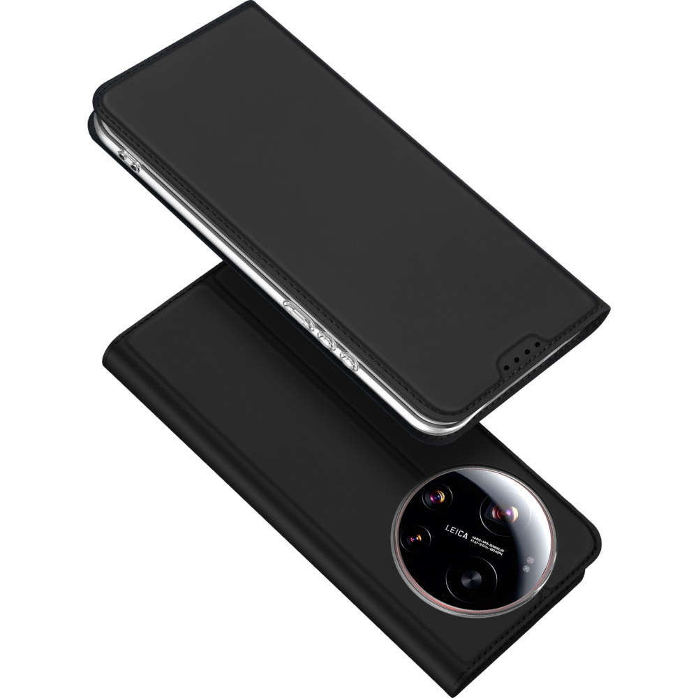 Etui z klapką, portfelowe, Dux Ducis Skin Pro do Xiaomi 17 Ultra, czarne